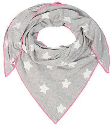 Zwillingsherz Dreieckstuch mit Baumwolle - Hochwertiger Schal mit Wende-Muster für Damen - XXL Hals-Tuch und Damenschal - Strick-Waren für Sommer Herbst Winter 150cm x 120cm hg/p