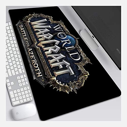 Tapis De Souris World of Warcraft 900X400Mm, Tapis De Souris Gaming avec Base Épaisse Et Précise, pour Ordinateur Portable, Pc, U