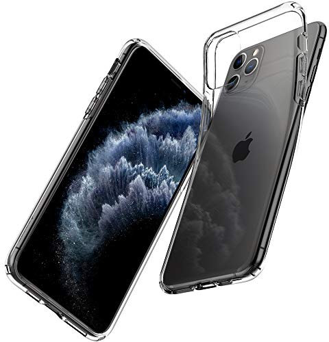 Spigen Liquid Crystal Hülle Kompatibel mit iPhone 11 Pro Max -Crystal Clear - 6.5 Zoll