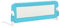 vidaXL Bettschutzgitter Bettgitter Kinderbettgitter Babybettgitter Rausfallschutz Kinder Baby Kleinkind Gitter Kinderbett Blau 120x42cm Polyester