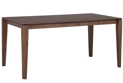 Beliani Stylischer Esszimmertisch dunkle Walnuss 160x90 cm Lottie