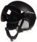 Ski/Snowboard Helmet Unisex Lightweight Professional Adjustable Snow Sports Helmets with Goggles Visor (Black, Large)
