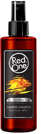RedOne Amber Cologne Spray 150ml – Long Lasting Barber Cologne for Men, Refreshing Aftershave Alternative with Strong Amber Fragrance, Cooling & Cleansing for Daily Grooming