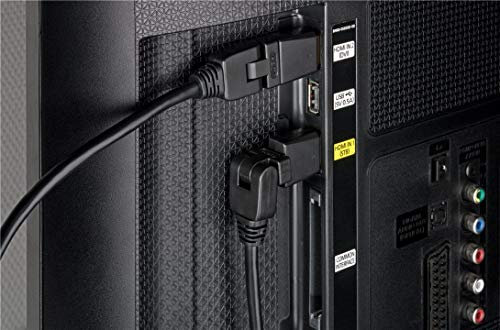 CableStop - Cable HDMI giratorio y giratorio para cualquier ángulo de 360 grados Ultra HD 1,4 V para TV de pared (5 m)