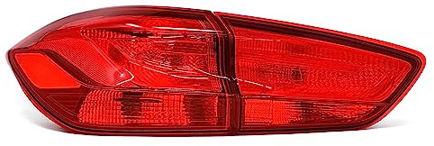 Rückleuchten Folie Set Aufkleber Tönungsfolie Heckleuchten passgenau zugeschnitten Auto Rücklichter (Red, (C044) Hatchback)