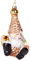 BRUBAKER Zwerg mit Geschenk - Handbemalte Weihnachtskugel aus Glas - Mundgeblasener Christbaumschmuck Figuren lustig Deko Anhänger Baumkugel - 12 cm
