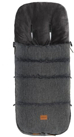 Fillikid Winterfußsack Kinley Exklusiv/Babyfußsack Winter waschbar/Warmer Fußsack für Buggy Kinderwagen Sportwagen/Kuscheliger Universal Kinderfußsack Winter/Kuschelsack Einschlagdecke