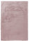 Qiyano Hochflor Teppich Rosa Pastell für Wohnzimmer aus Kunstfell weich Flauschteppich Fellimitat Flauschiger Soft Shaggy Kuschel Teppich Fellteppich (Imitat), Farbe: Rosa, Größe: 160 x 230 cm