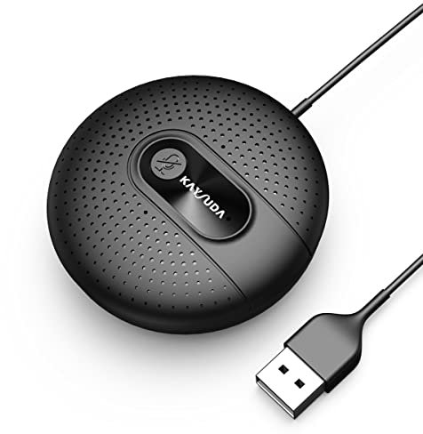 Kaysuda, Microfono USB per conferenza, omnidirezionale a condensatore, pronto all'uso, con algoritmo vocale AI ENC e AGC