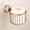 Hensftods Toilettenpapierhalter aus Messing, Antik-Bronze, Toilettenpapierhalter, Duschaufbewahrung, Badzubehör