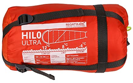 Regatta Hilo 750 Unisex Mummy Sleeping Bag, High Insulation & Heat Retention, Internal Pocket - Perfect for Camping & Outdoors