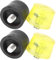 Mumusuki Hammer Rubber Striking Head, Rubber Mallet Hammer Replacement Tips Set Yellow Black Plastic Striking Hammer Tip (Φ25mm)