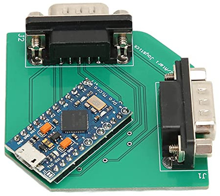 Kufoo USB-Adapter für Gaming-Controller, 1 ms / 1000 Hz, Multifunktionsgriff, USB-Adapter für PC (für CD32-Griffadapter)