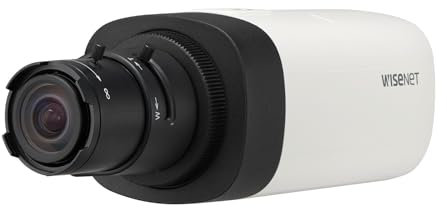 Hanwha Techwin QNB-6002 2MP Affordable Network Box Camera with 120dB WDR, 30fps @ 2MP (H.265/H.264), Day & Night (ICR),0.01 Lux @ F1.2 (colour)