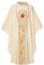 COSDREAMER Herren Damen Priester Celebrant Chasuble katholische Kirche Vater Masse Weste Robe (DE/NL/SE/PL, Alphanumerisch, Einheitsgröße, Regular, Regular, Beige)