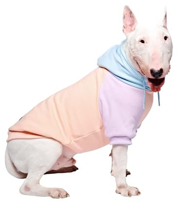 Spark Paws Hunde Kapuzenpullover – Premium-Qualität, butterweich, hervorragender Komfort und Passform, beruhigende Fleece-Innenseite, geeignet für alle Rassen - Cotton Candy - 2XL