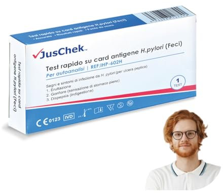 Helicobacter pylori (Stuhl) Test – Schneller Selbsttest für Zuhause | Einfache Anwendung – Ergebnis in 10 Minuten