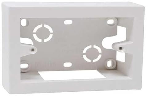 Cassetta da parete modulare 504 monoblocco 4 posti montaggio esterno universale colore bianco IP40 Ettroit MT3604