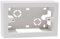Cassetta da parete modulare 504 monoblocco 4 posti montaggio esterno universale colore bianco IP40 Ettroit MT3604