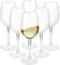HAHASHOW Incassable Verres à vin Rouge, 100% Tritan-Plastique Gobelets Verres, 355ml Verres à Pied, Verres à Vin Blanc pour Restaurants Fêtes, Lot de 6