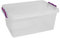 Set Of Two Plastic Storage Box Boxes Lid Handles Food Container Home Kitchen Office Box UK (5L)