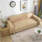 Bishilin Sofabezug Ecksofa 90x150CM, Überwurf Sofa 1 Sitzer Katzenschutz mit Kariert Motiv Khaki Couchbezug Nordisch Universal
