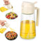 470 ML Pulverisateur d'huile et Distributeur 2 en 1，Huile d'olive Distributeur verseur，Pulvérisateur Huile Cuisine Verre，pour, Cuisine,Friteuse d'air,Salade, Barbecue，Pâtisserie，Air Fryer Accessoires