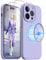 OTOFLY Compatible with iphone 14 Pro Case, [Compatible with MagSafe] Liquid Silicone Case, Upgraded Camera Protection, 6.1 inch (Lilac)