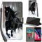 PHINIENLAND Case for iPhone SE 2022/2020 & 7/8 - Premium PU Leather Flip Wallet Cover with Card Slots & Kickstand - Magnetic Book Cover - Horse