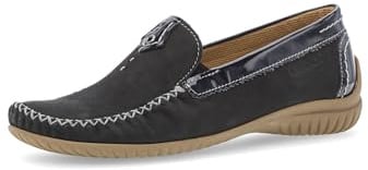 Gabor Damen Slipper, Frauen Slip On,Mokassins,Halbschuhe,Slip-ons,Slides,Schlupfschuhe,schluepfschuhe,Loafer,Nightblue (S.Natur),38 EU / 5 UK