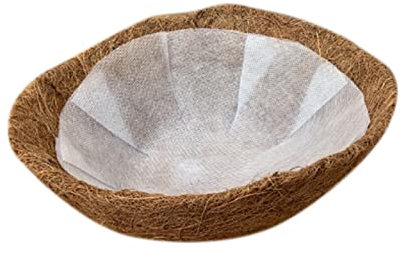 Blumenampel Vlies Kokosfaser Pflanzgefäß Einlagen Pflanzen Blumen 40 cm Braun