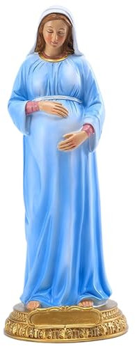 Jungfrau Maria Statue, Mutter Maria Statue, lebensechte Schwangere Mutter Maria Statue, Harz Mary Statue, stehende gesegnete Mutterstatuen, Jesus Statue (8.4)