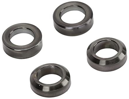 POENVFPO 4pcs Cycle Brake Caliper Washer, Titanium Alloy Brake Caliper Gasket Replacement for Mountain Cycle (Black