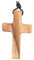 TTETTZ Collar de Cruz de Madera de Olivo, Joyería Decorativa, Colgante de Cruz de Madera Tallada a Mano para