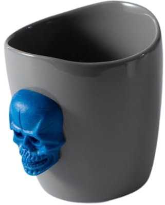 FytStycale Taza de Escalada Coleccionable 520 Ml para Leche Y Café, Azul Gris