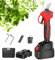 Potatore elettrico professionale senza fili con display LCD, forbici da potatura alimentate a batteria, motore brushless 2 * 3Ah batteria al litio ricaricabile, diametro di taglio 60 mm for alberi da
