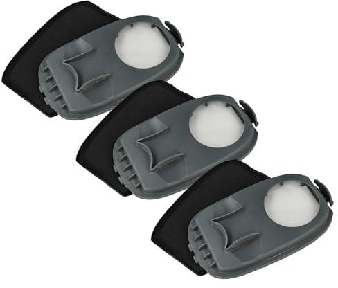 vhbw 3x filtro compatibile con Philips serie 9000 aspirapolvere, lavapavimenti - filtro HEPA grigio/nero/bianco