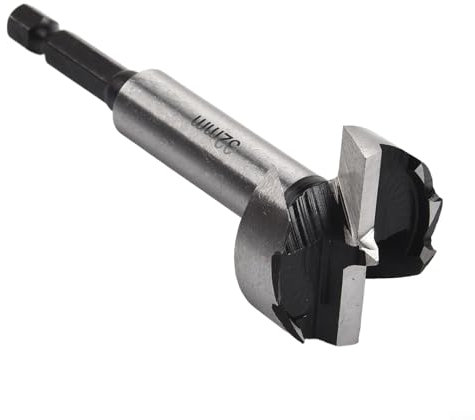 Multi Tooth Flat Drill Bit for Wood, 26mm and 32mm Hexagonal Shank Tool for Effortless Chip Removal (27MM)