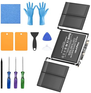 KayUren Replacement Battery for MacBook Pro A1706, 13-Inch, 2016-2017 | Battery models: A1819, 11.41V 4320mAh 49.29Wh, up to 1000 cycles, 3 screwdrivers, tool kit, installation guide