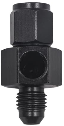 Adaptateur de raccord de prise de pression, raccord de manomètre d'huile | Régulateur de pression du refroidisseur d'huile,Avec raccords de tuyau de Port de compteur 1/8NPT 4/6/8/10/12AN,