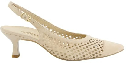 Paul Green Damen - Peeptoes & Slingpumps 6222-019 in braun gelocht/geflochten