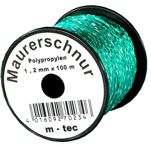 Lot-Maurerschnur 50 m x Ø 1,7 mm Grün-Weiss