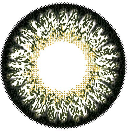 Matlens - Pro Trend Farbige Kontaktlinsen mit Stärke grün green Royal Princess Mimi Big eyes NPW-B303 circle lens 2 Linsen 1 Kontaktlinsenbehälter 1 Pflegemittel 50ml