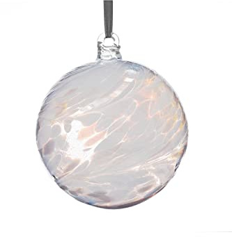 Taufe Geschenk Freundschaft Ball, 10 cm, Diamant, in Geschenkbox mit Schleife und Geschenkanhänger