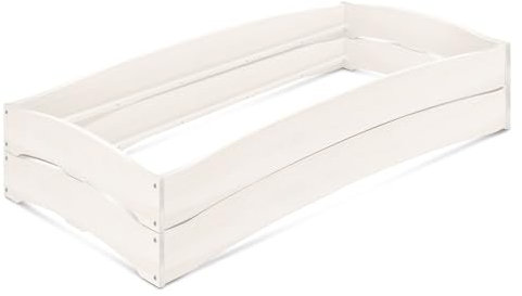 BioKinder 2er Set Stapelbett Gästebett Leandro aus 100% Bio-Massivholz, Weiß