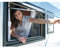 Cristal de repuesto 668 x 232 para ventana de autocaravanas Seitz 700 x 300 – Color gris – Incluye accesorios