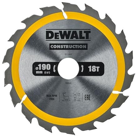 Dewalt Circular Saw Blade – Pack of 1, Silver, Yellow, Black, DT1943 QZ