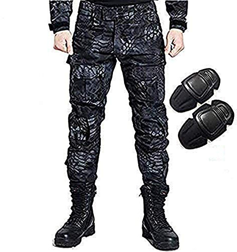H Welt EU Esercito, pantaloni tattici militari da uomo con proteggi ginocchia per airsoft, paintball, lotta, TYP, L