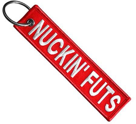 Moto Loot Keychain for Motorcycles, Scooters, Cars and Gifts, Nuckin' Futs, Medium
