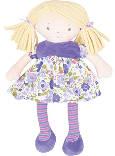 Tikiri 8505169-S; Bonikka Kuschelpuppe Lil Peggy, Stoffpuppe für Babys und Kinder ab 0+ Monaten, 26cm